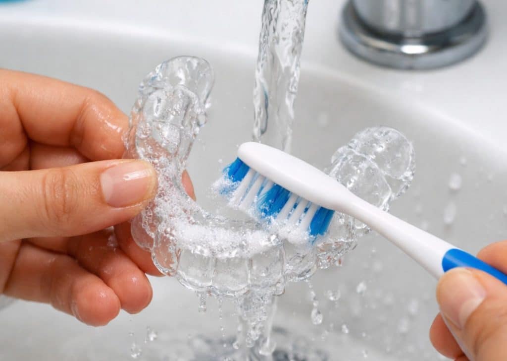 Conseils hygiène lors d'une alimentation avec un appareil dentaire